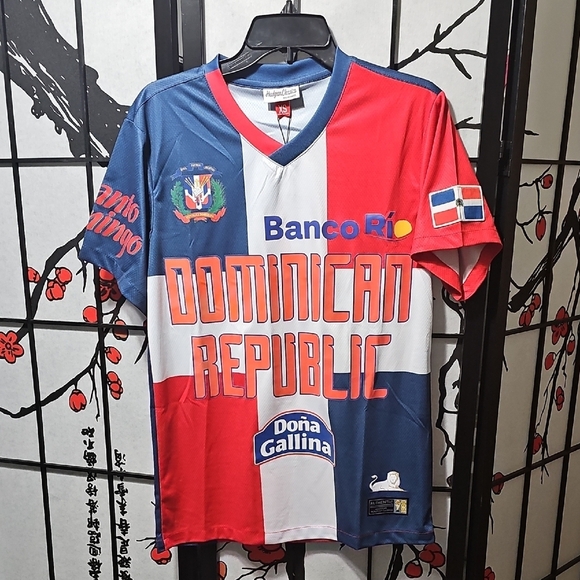 Dominican Republic Flag Soccer Jersey Size XS NWT - Picture 2 of 11